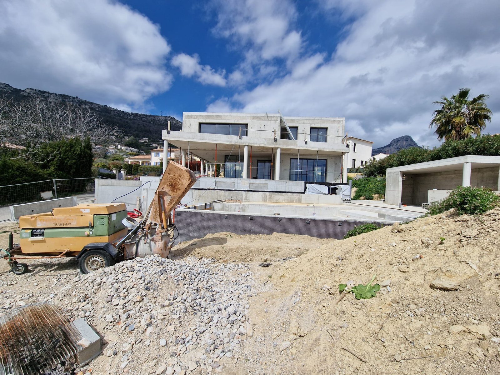 Peinture murale salon Pegomas - Sud Artiste Rénovation